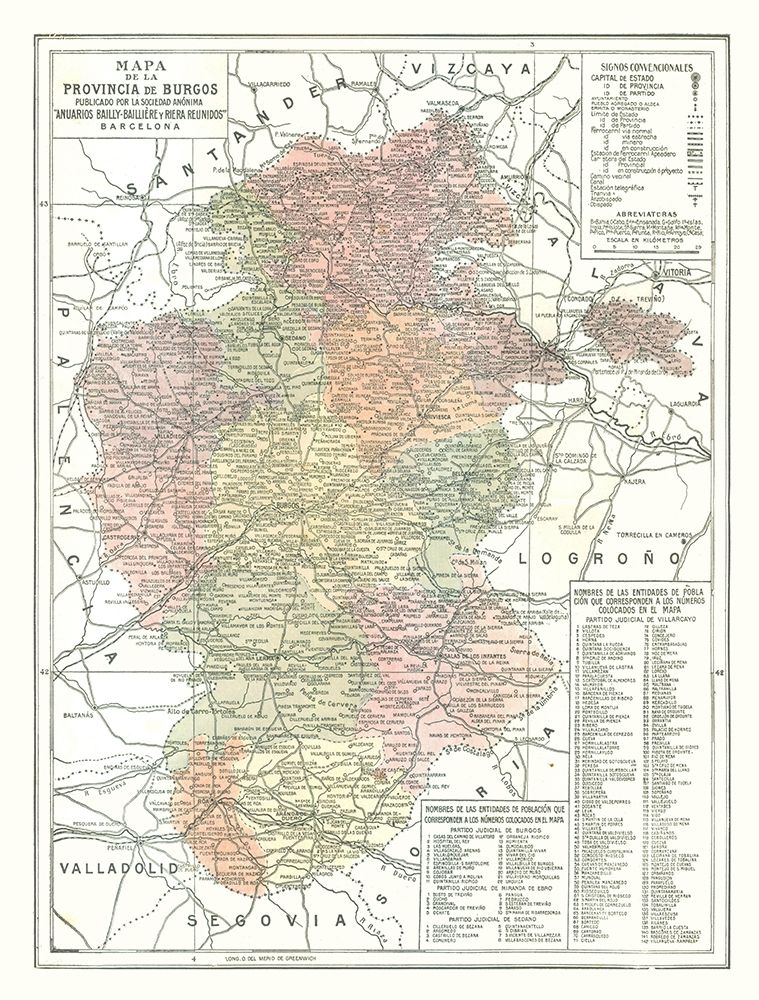 Burgos Province Spain - Pompido 1913