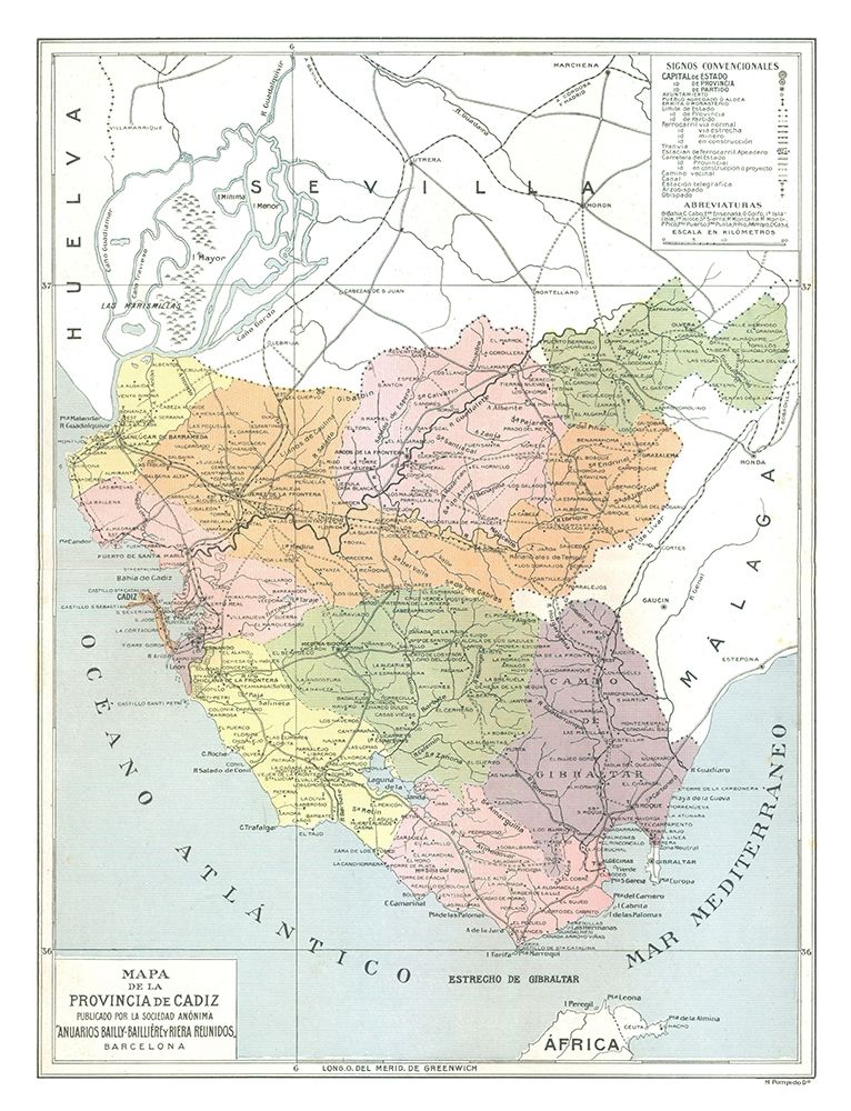Cadiz Province Spain - Pompido 1913