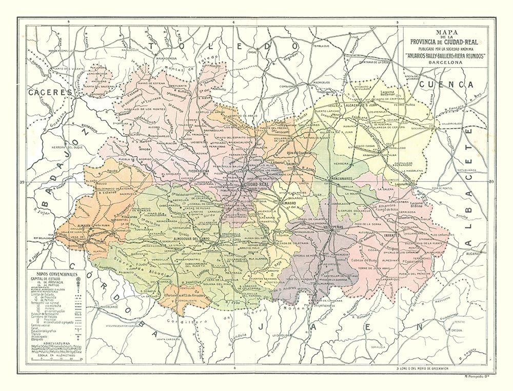Ciudad Real Province Spain - Pompido 1913
