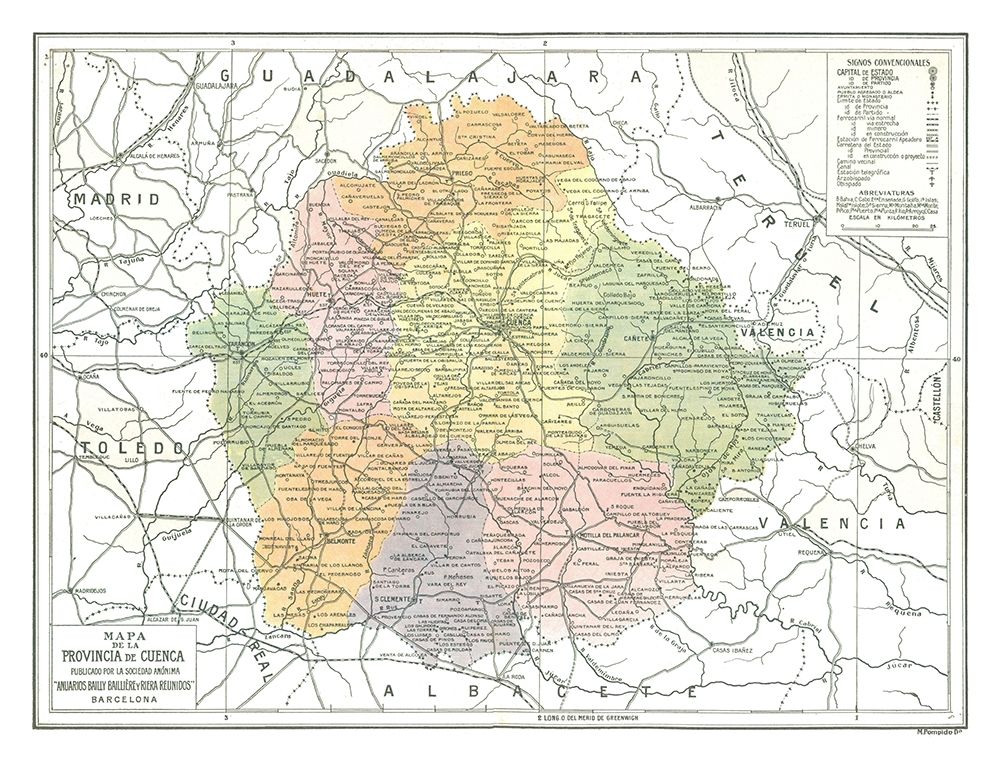 Cuenca Province Spain - Pompido 1913