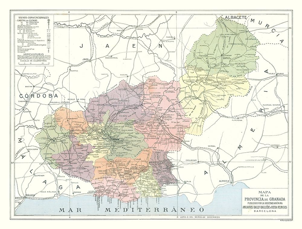 Granada Province Spain - Pompido 1913