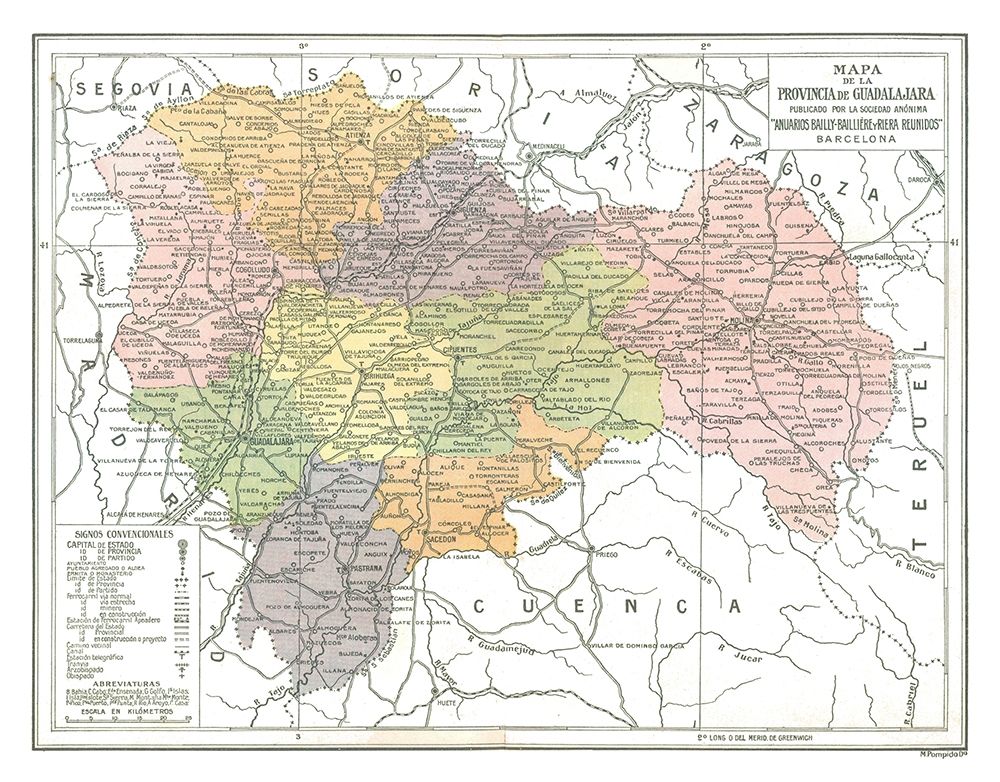 Guadalajara Province Spain - Pompido 1913