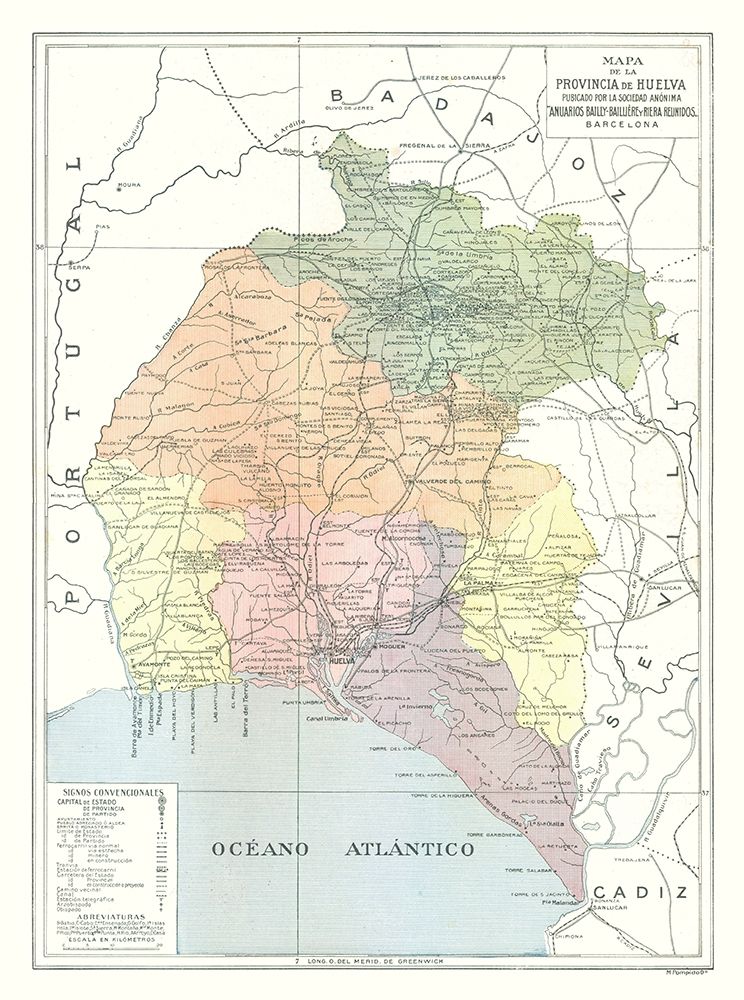 Huelva Province Spain - Pompido 1913