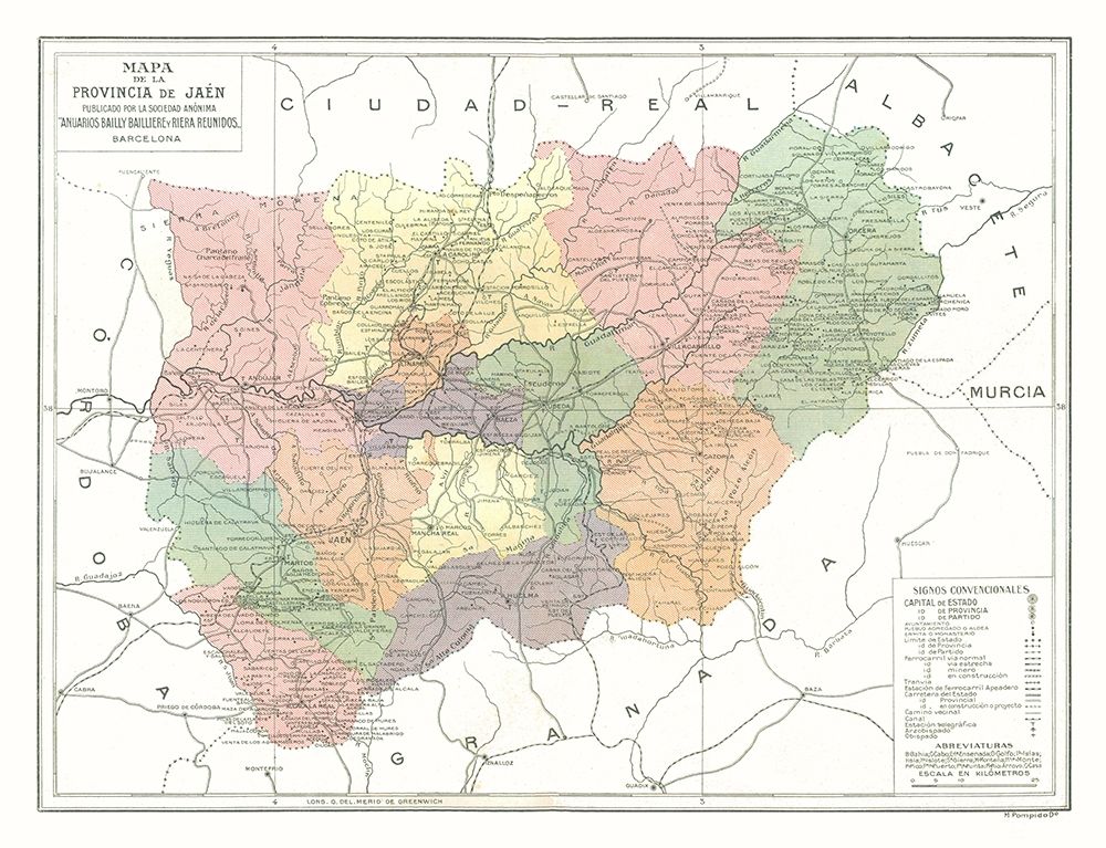 Jaen Province Spain - Pompido 1913