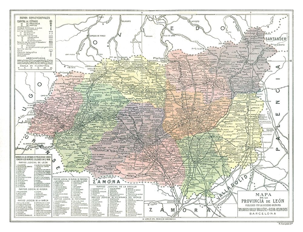 Leon Province Spain - Pompido 1913