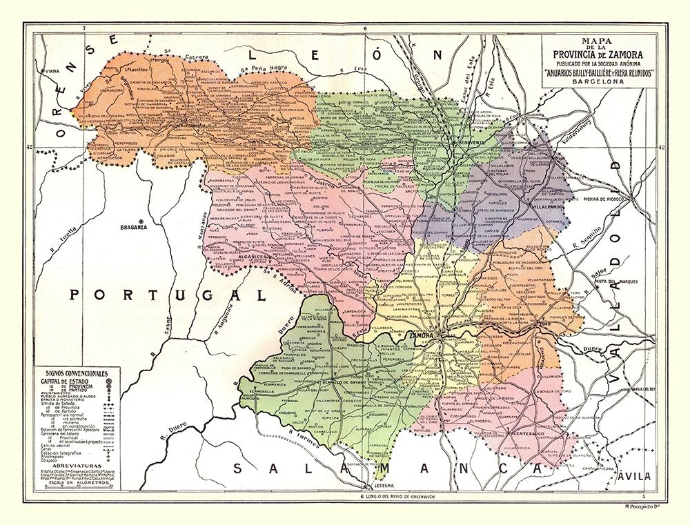 Zamora Province Spain - Pompido 1913