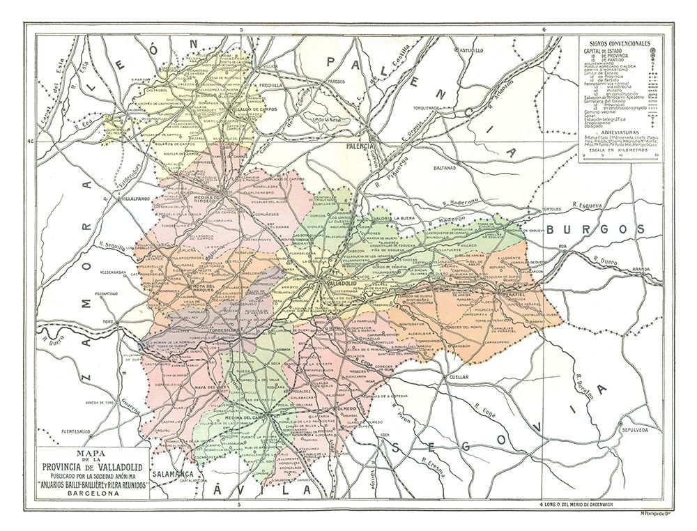 Valladolid Province Spain - Pompido 1913