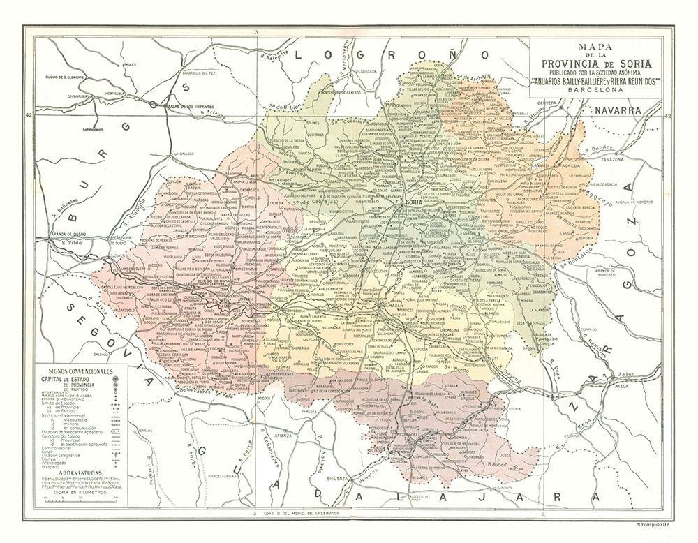 Soria Province Spain - Pompido 1913