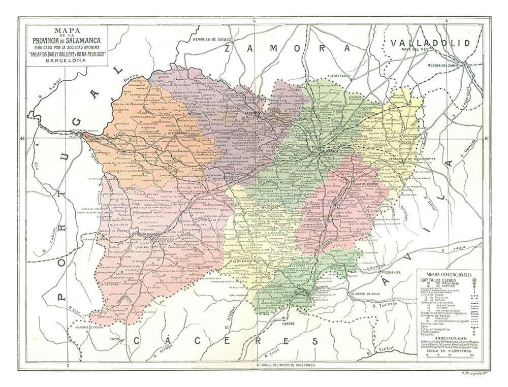 Salamanca Province Spain - Pompido 1913