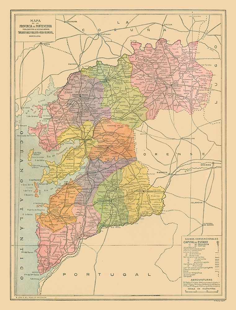 Pontevedra Province Spain - Pompido 1913