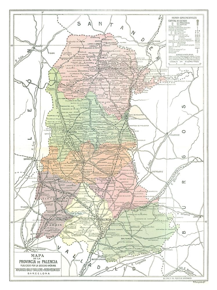 Palencia Province Spain - Pompido 1913