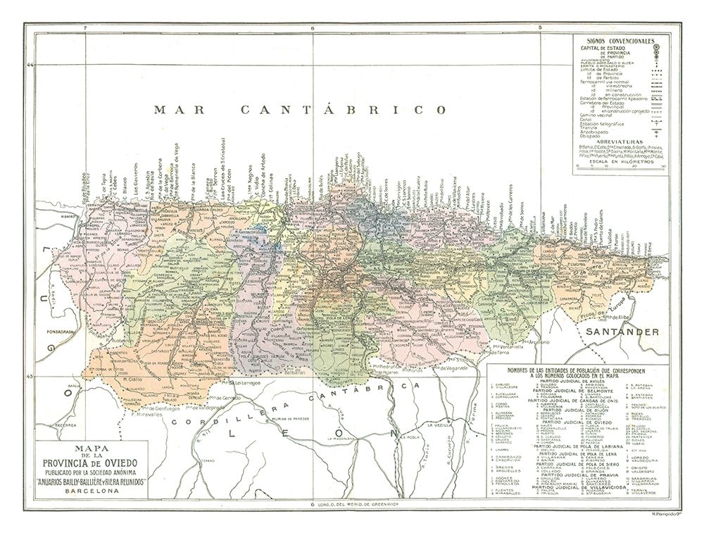 Oviedo Province Spain - Pompido 1913