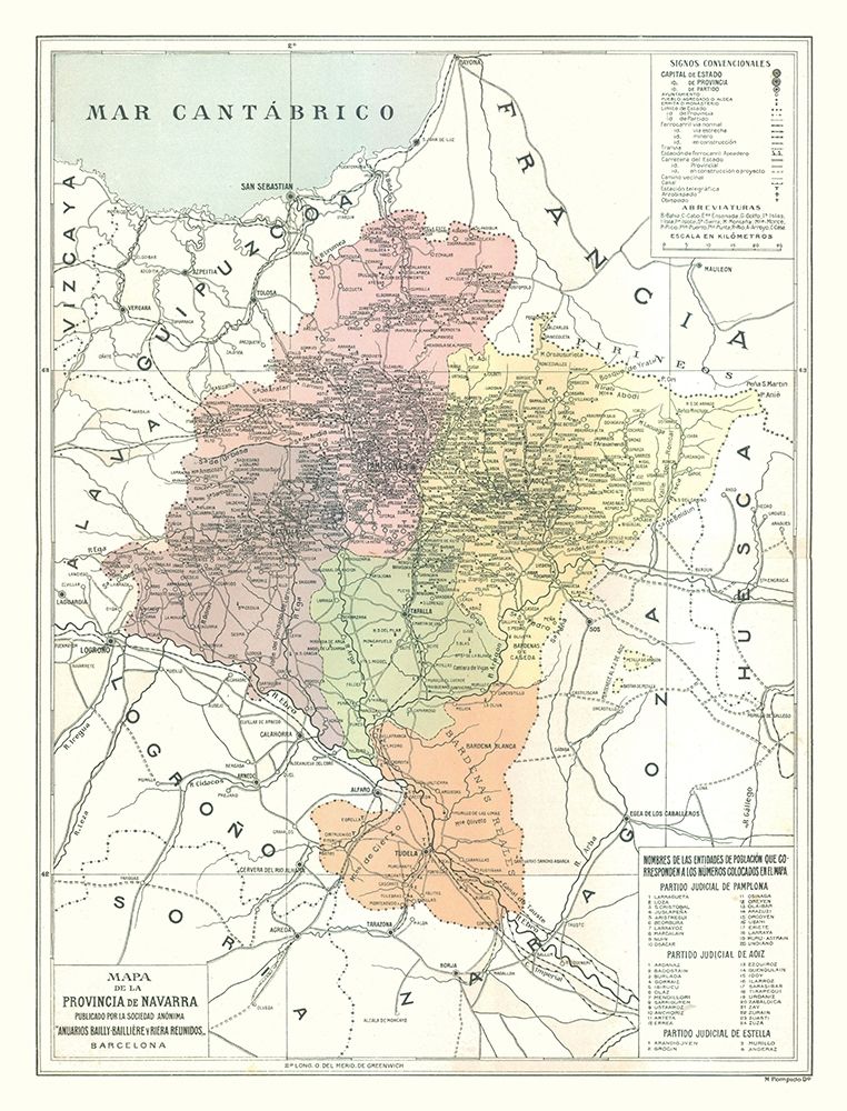 Navarra Province Spain - Pompido 1913