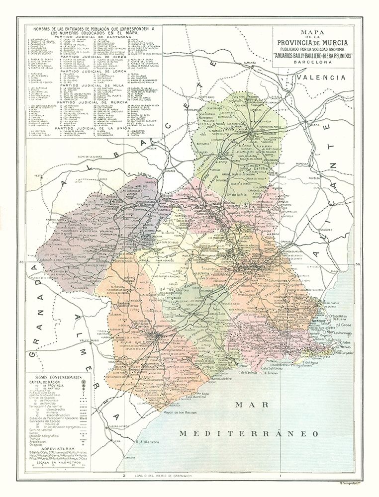 Murcia Province Spain - Pompido 1913