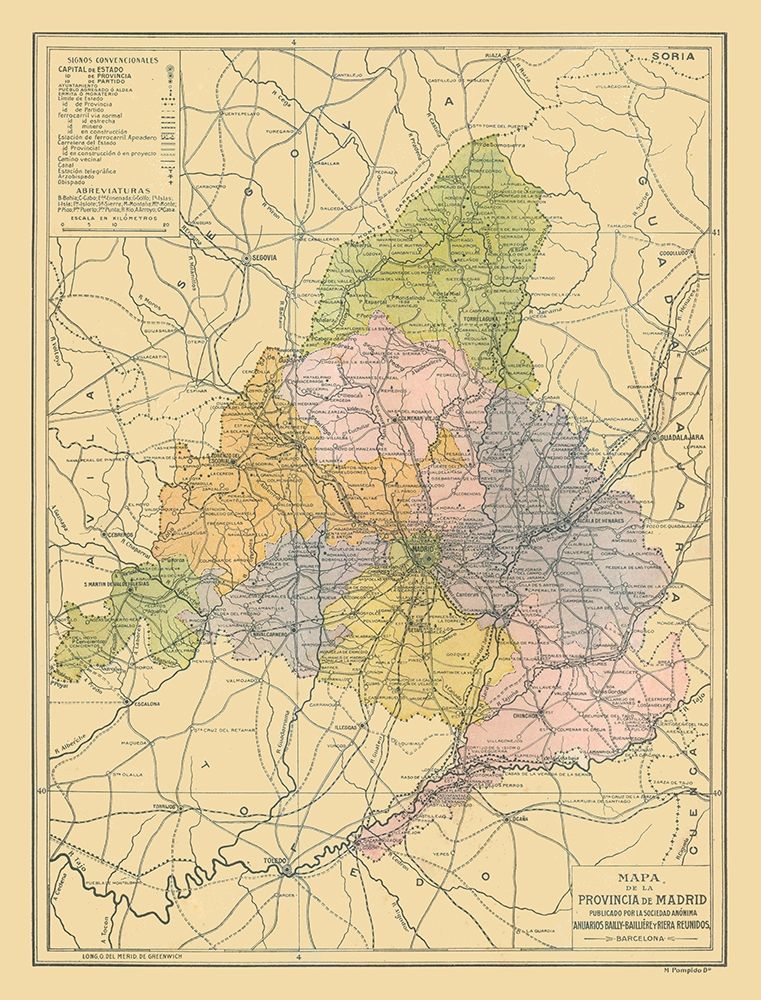 Madrid Province Spain - Pompido 1913