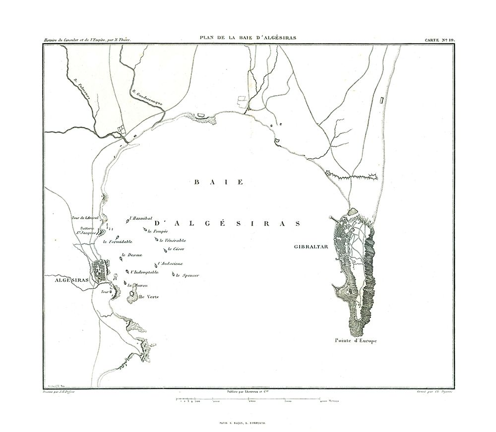 Europe Bay of Gibraltar Spain - Thiers 1866
