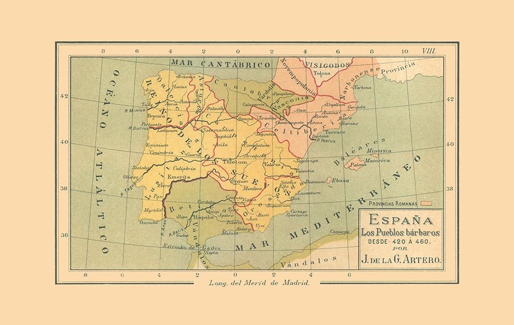 Spain 420 BC to 460 BC - Artero 1879