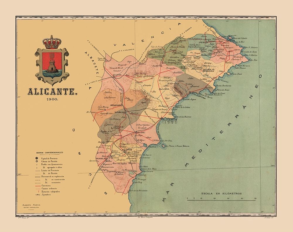 Alicante Spain 1900 - Martine 1904