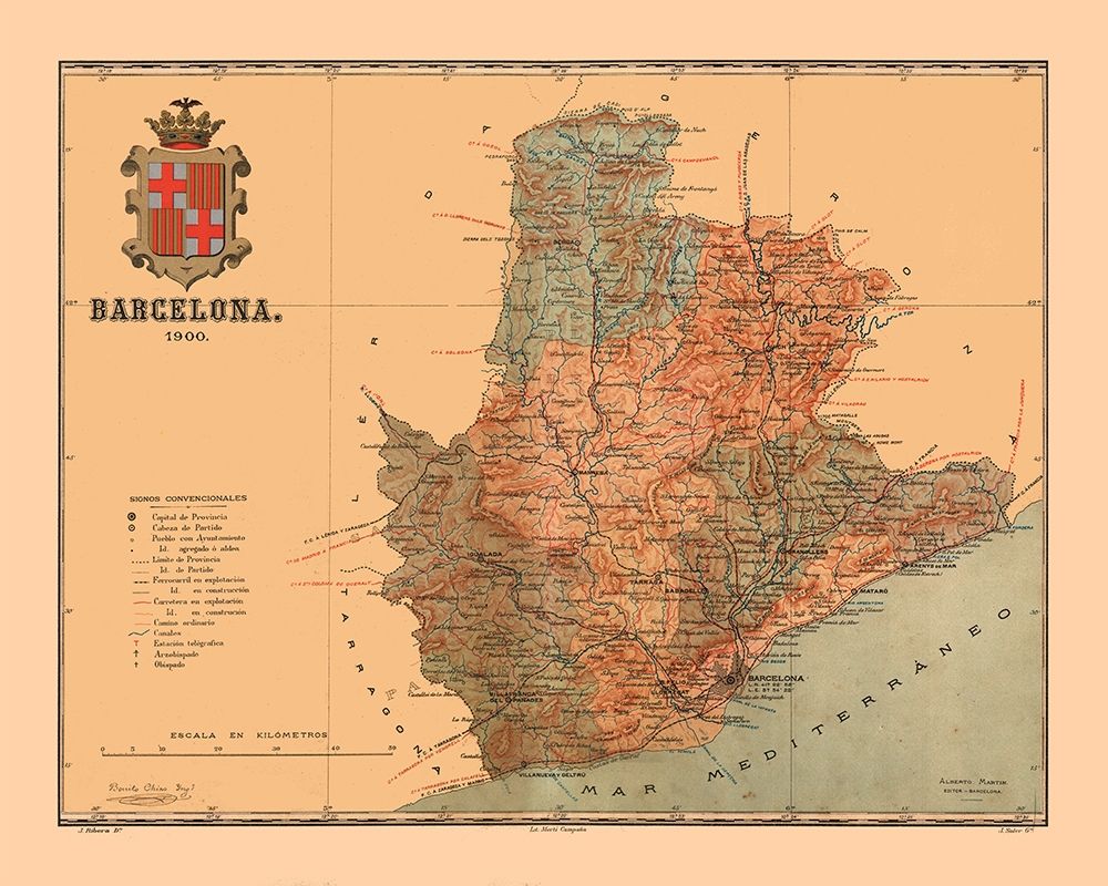 Barcelona Spain 1900 - Martine 1904