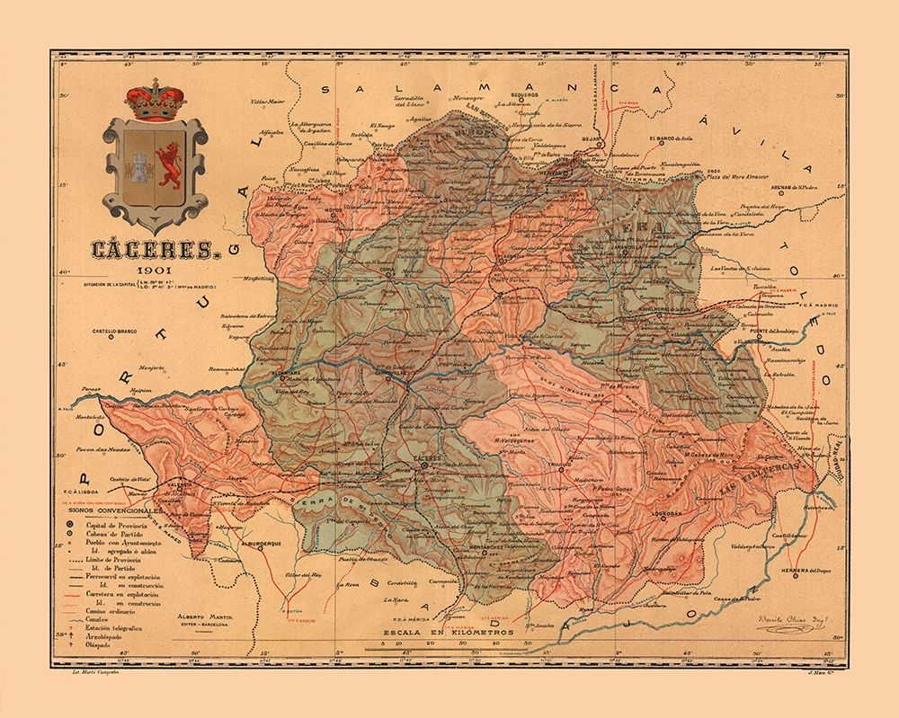 Caceres Spain 1901 - Martine 1904