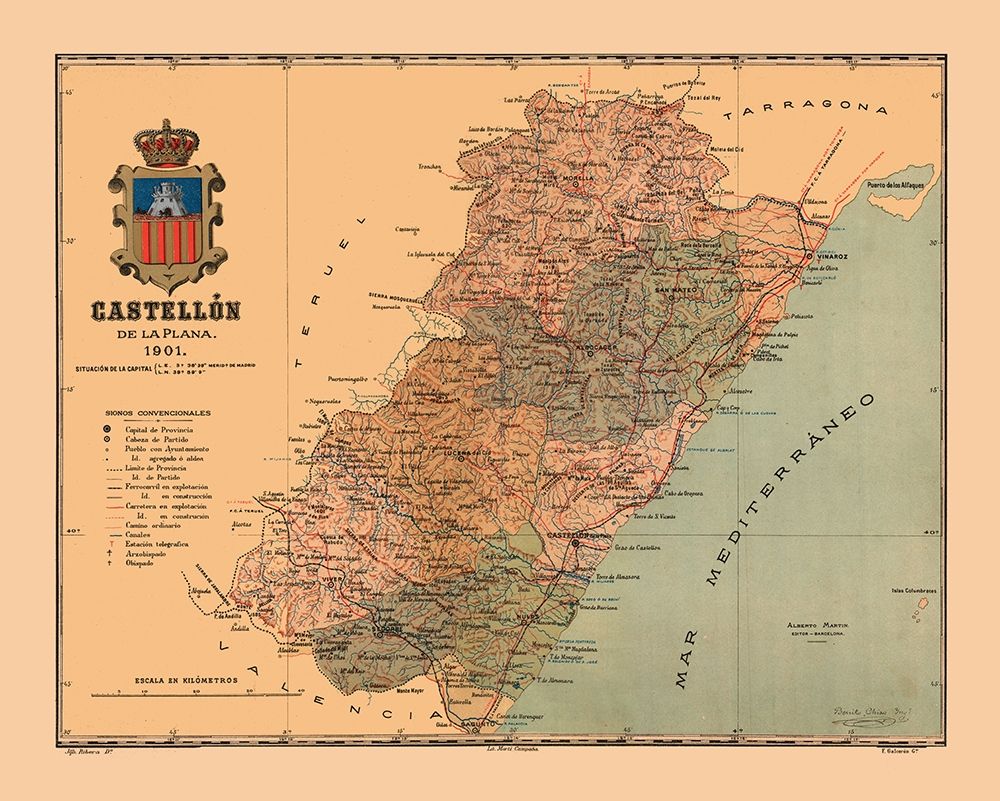 Castellon de la Plana Spain 1901 - Martine 1904