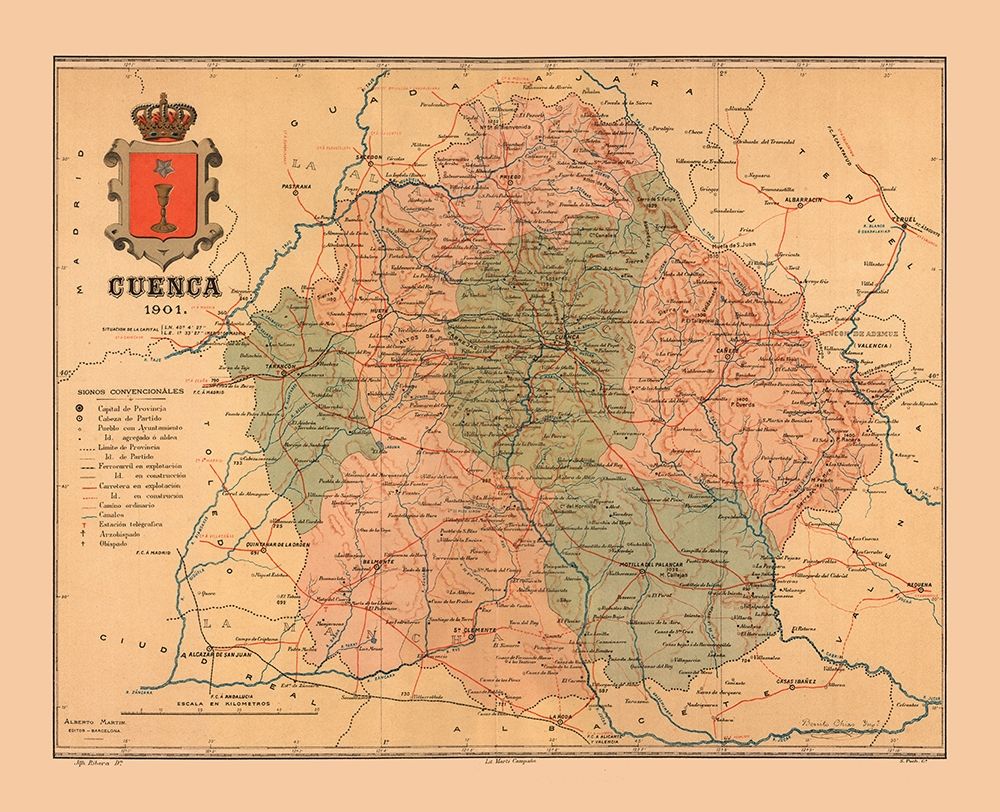 Cuenca Spain 1901 - Martine 1904