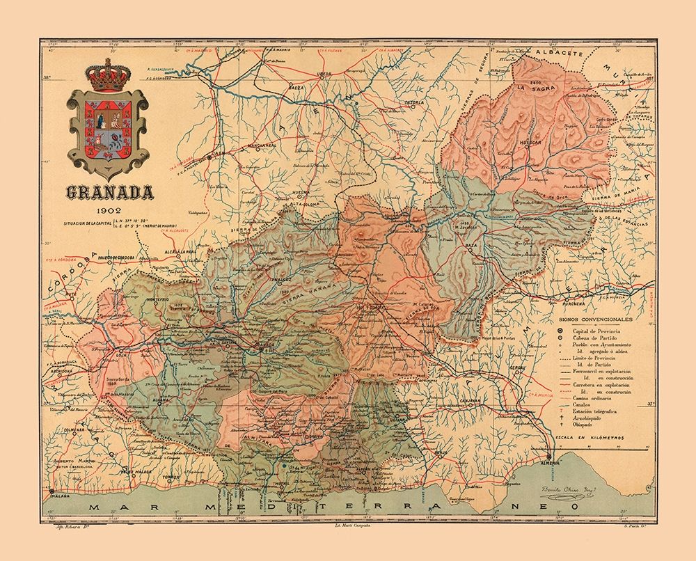 Granada Spain 1902 - Martine 1904