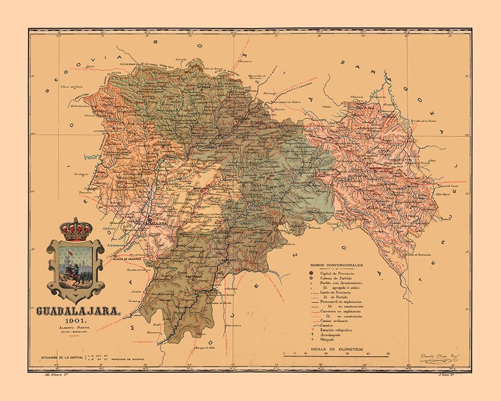 Guadalajara Spain 1901 - Martine 1904