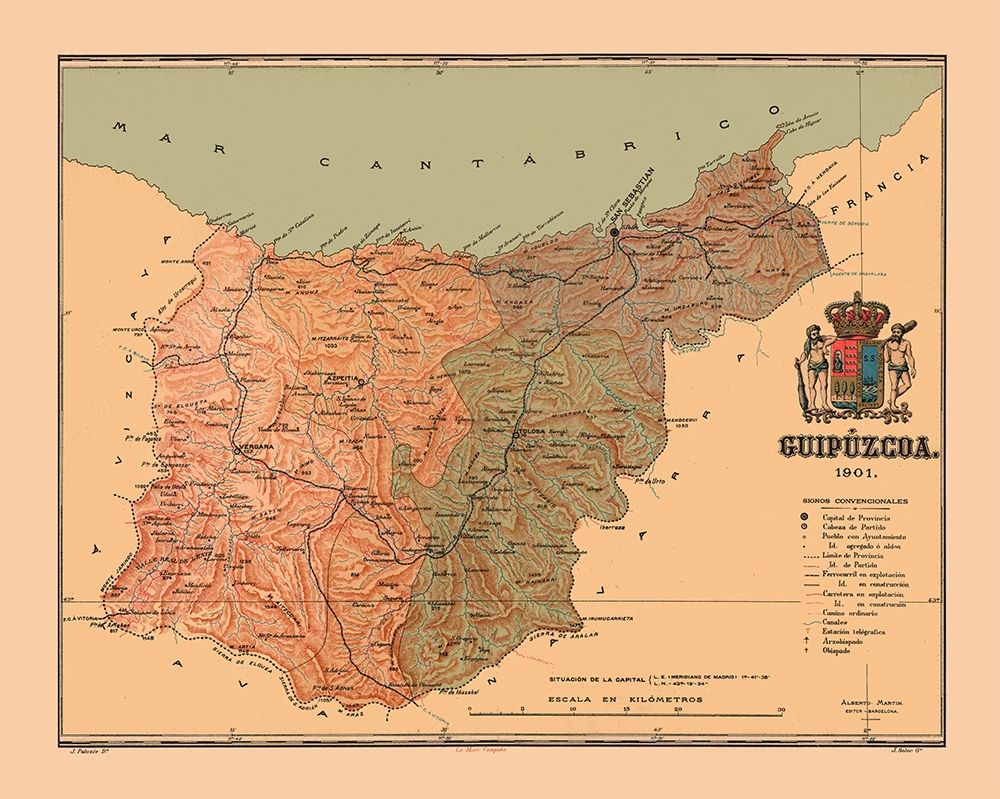 Gipuzkoa Spain 1901 - Martine 1904