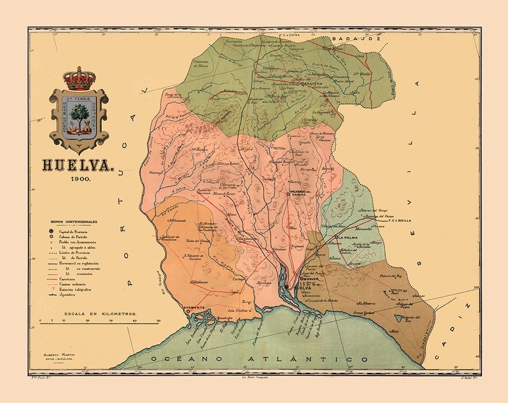 Huelva Spain 1900 - Martine 1904