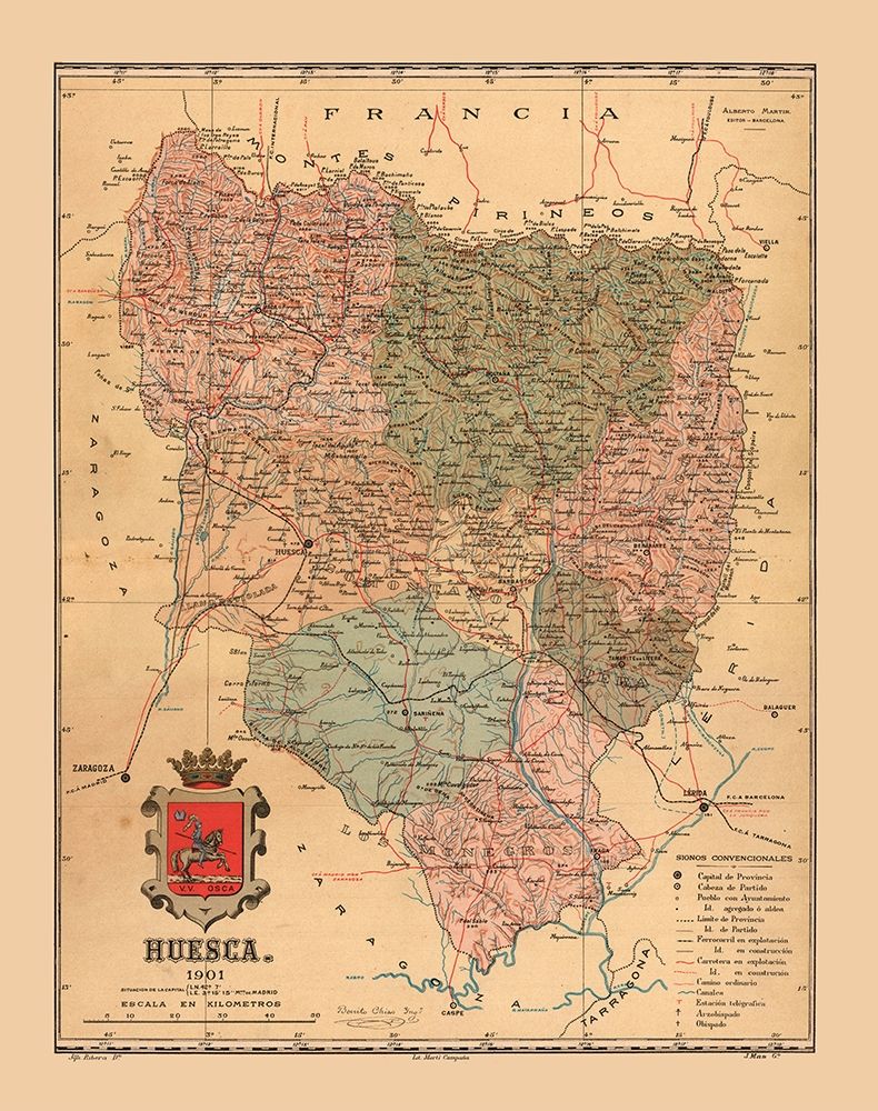 Huesca Spain 1901 - Martine 1904