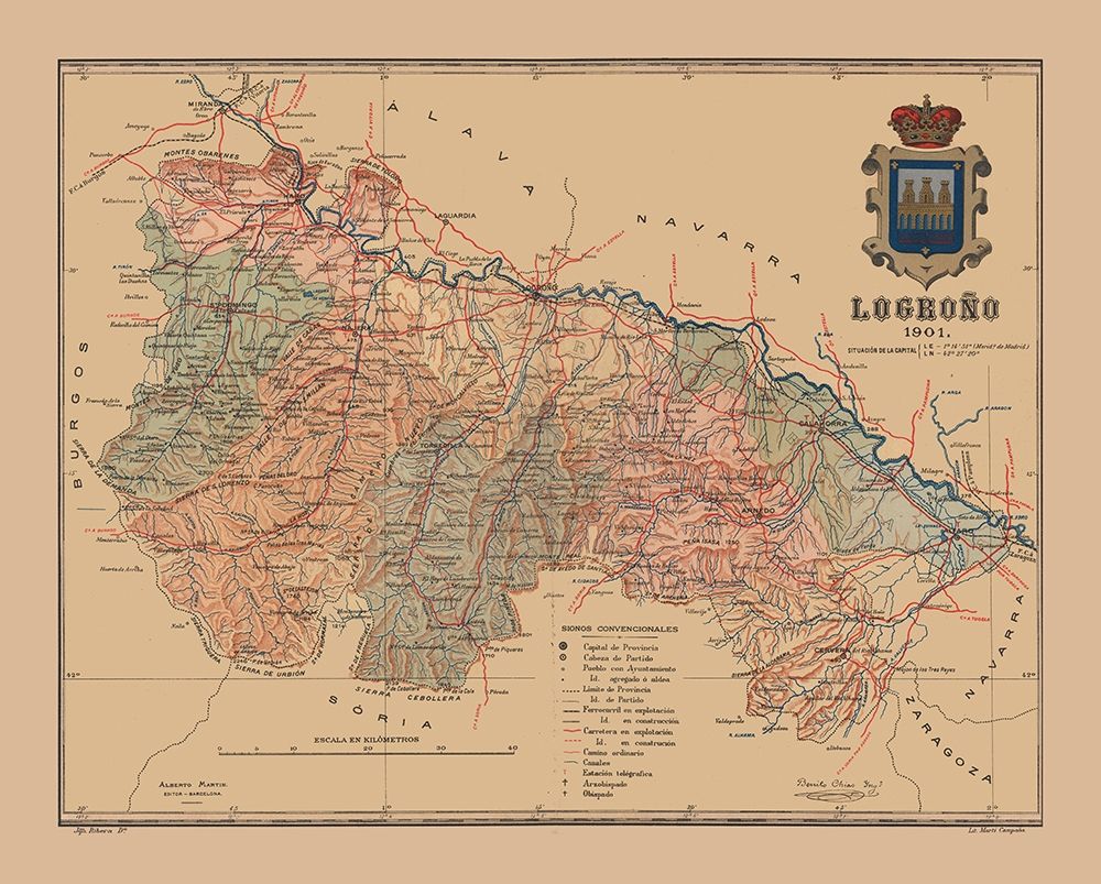 Logrono Spain 1901 - Martine 1904