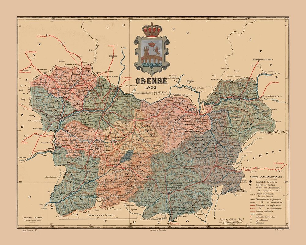 Ourense Spain 1902 - Martine 1904
