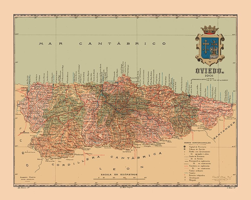 Oviedo Spain 1901 - Martine 1904