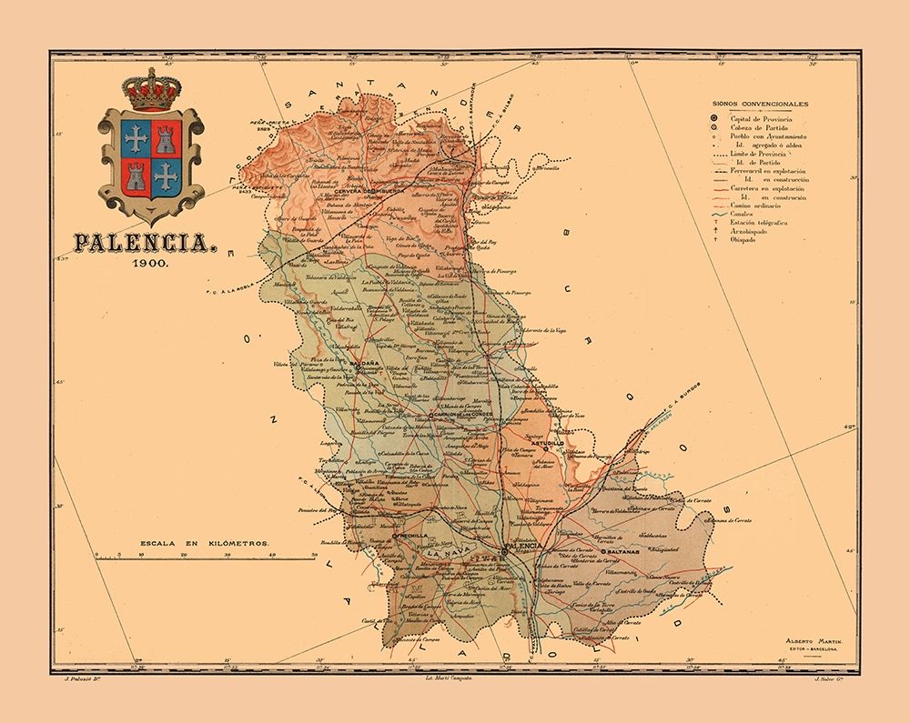 Palencia Spain 1900 - Martine 1904