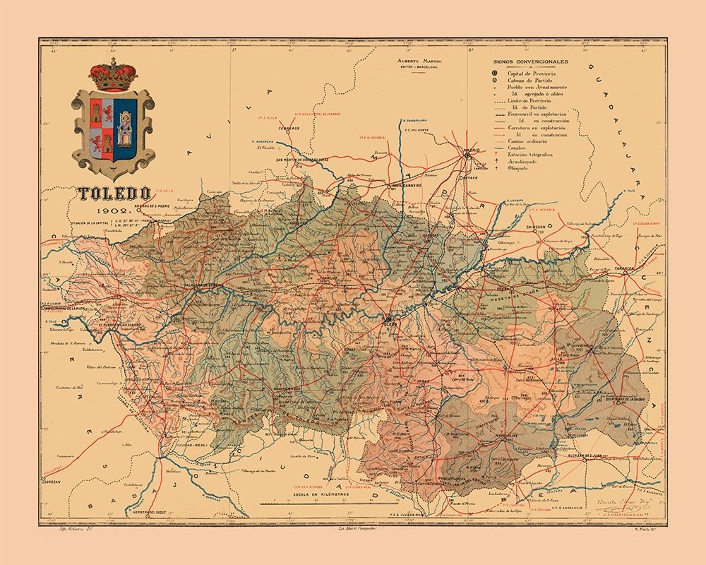 Toledo Spain 1902 - Martine 1904