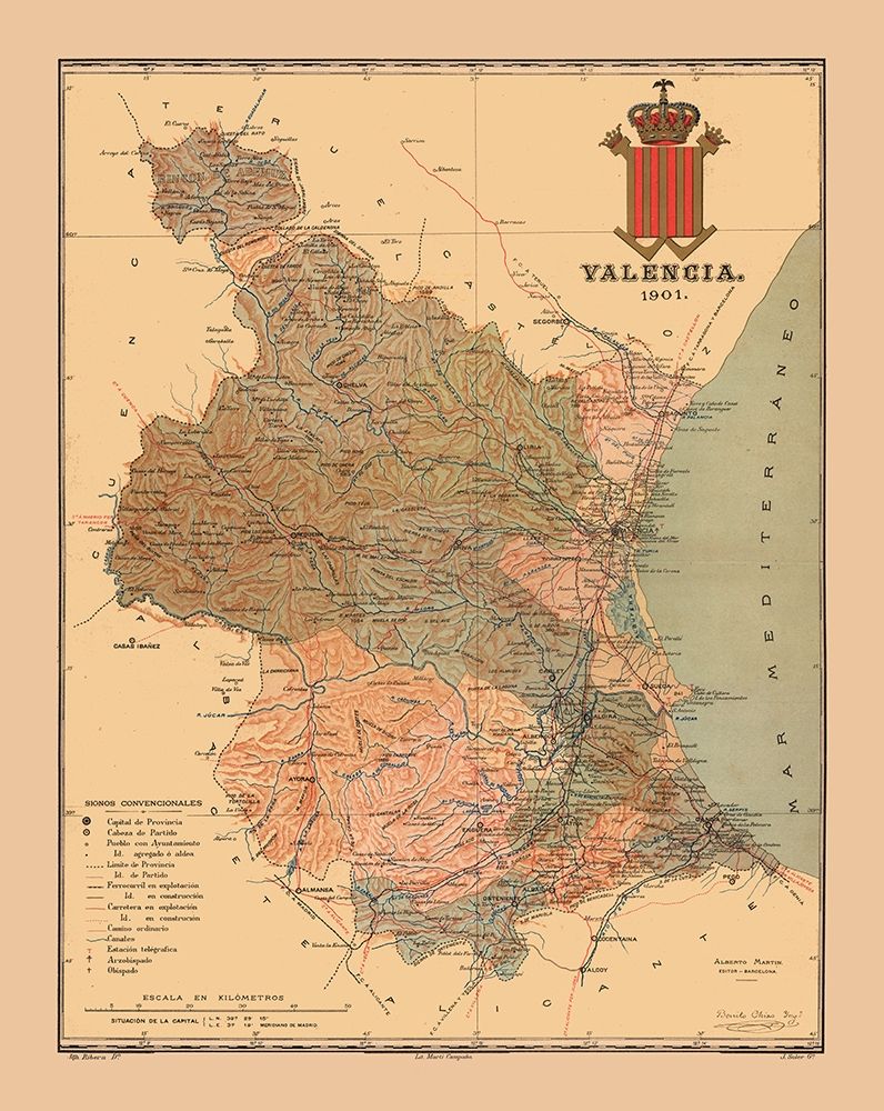 Valencia Spain 1901 - Martine 1904