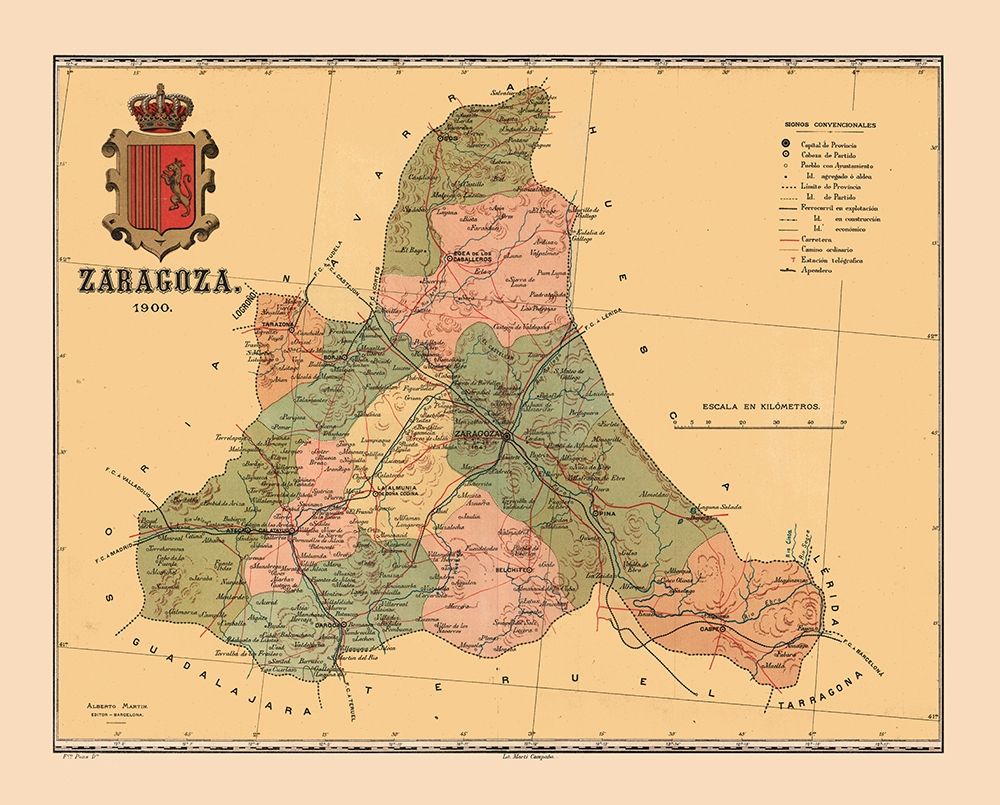 Zaragoza Spain 1900 - Martine 1904