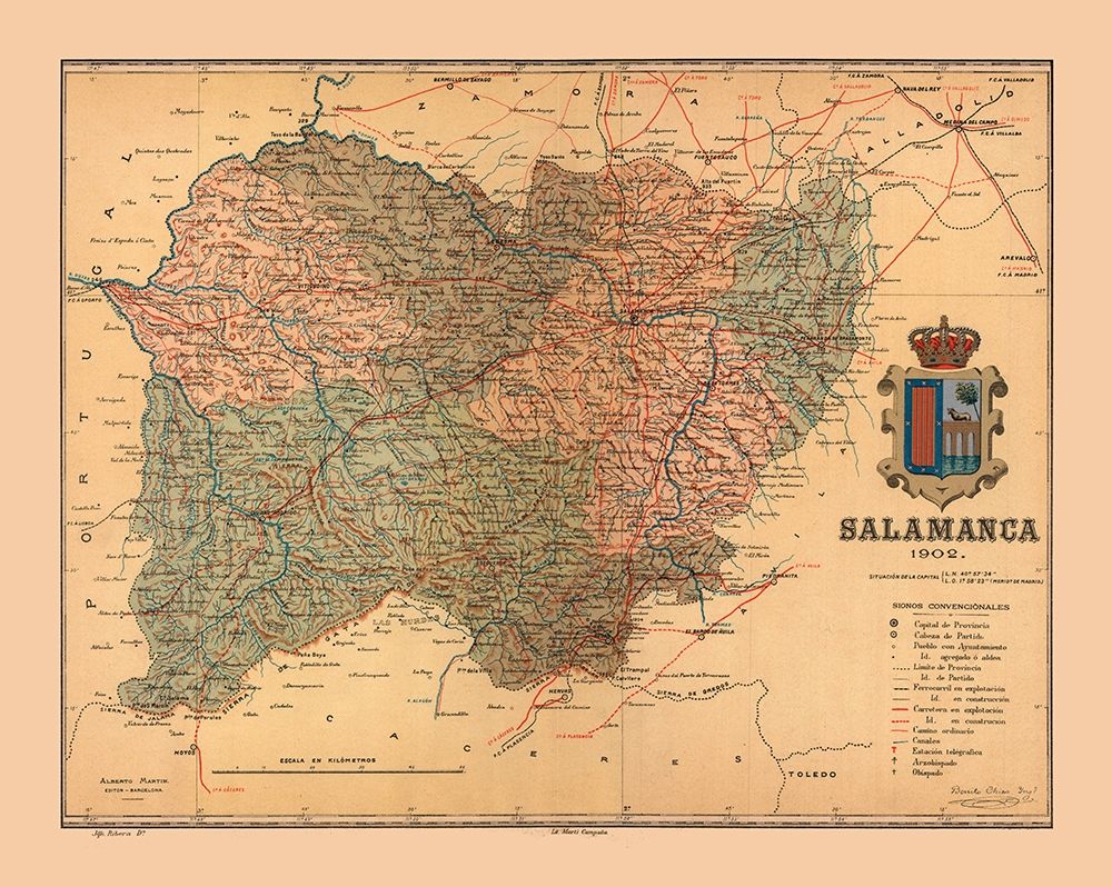 Salamanca Spain 1902 - Martine 1904