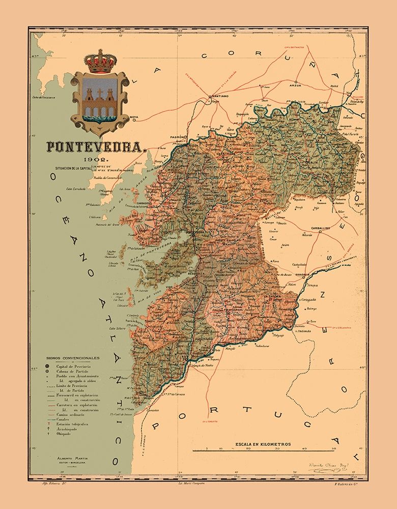 Pontevedra Spain 1902 - Martine 1904