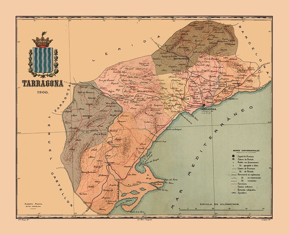 Tarragona Spain 1900 - Martine 1904