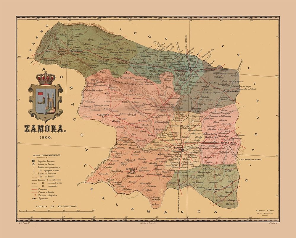 Zamora Spain 1900 - Martine 1904