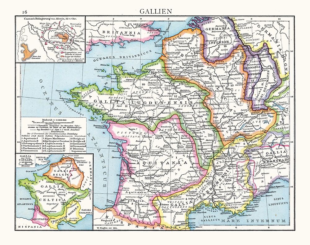 Gaul France Spain - Droysen 1886