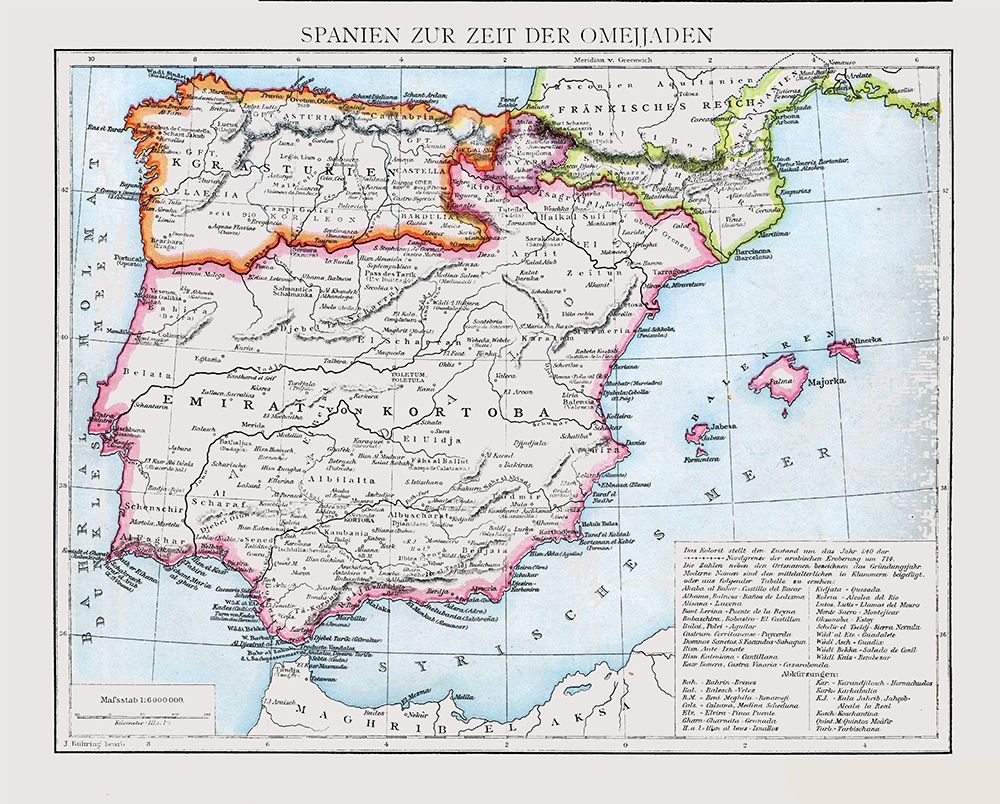 Umayyad Caliphate Spain - Droysen 1886