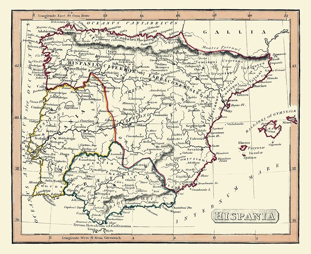 Ancient Spain - Fenner 1830