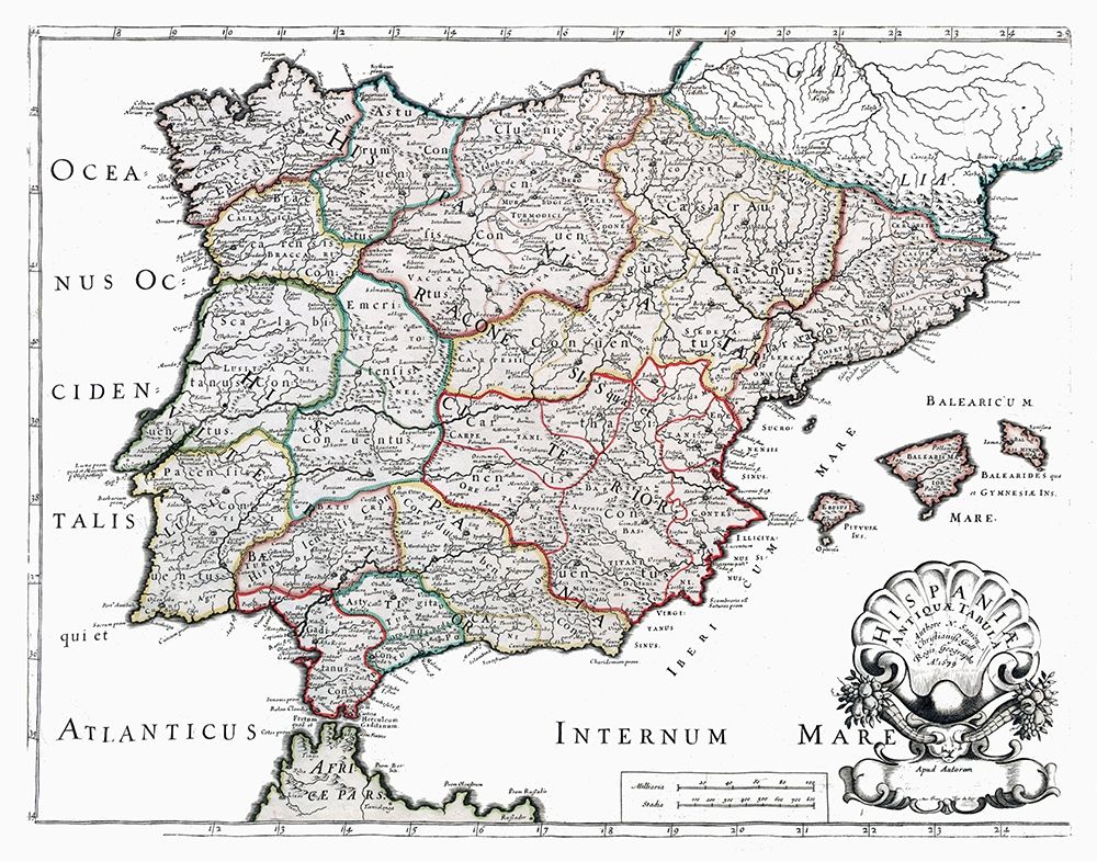 Ancient Spain - Sanson 1641
