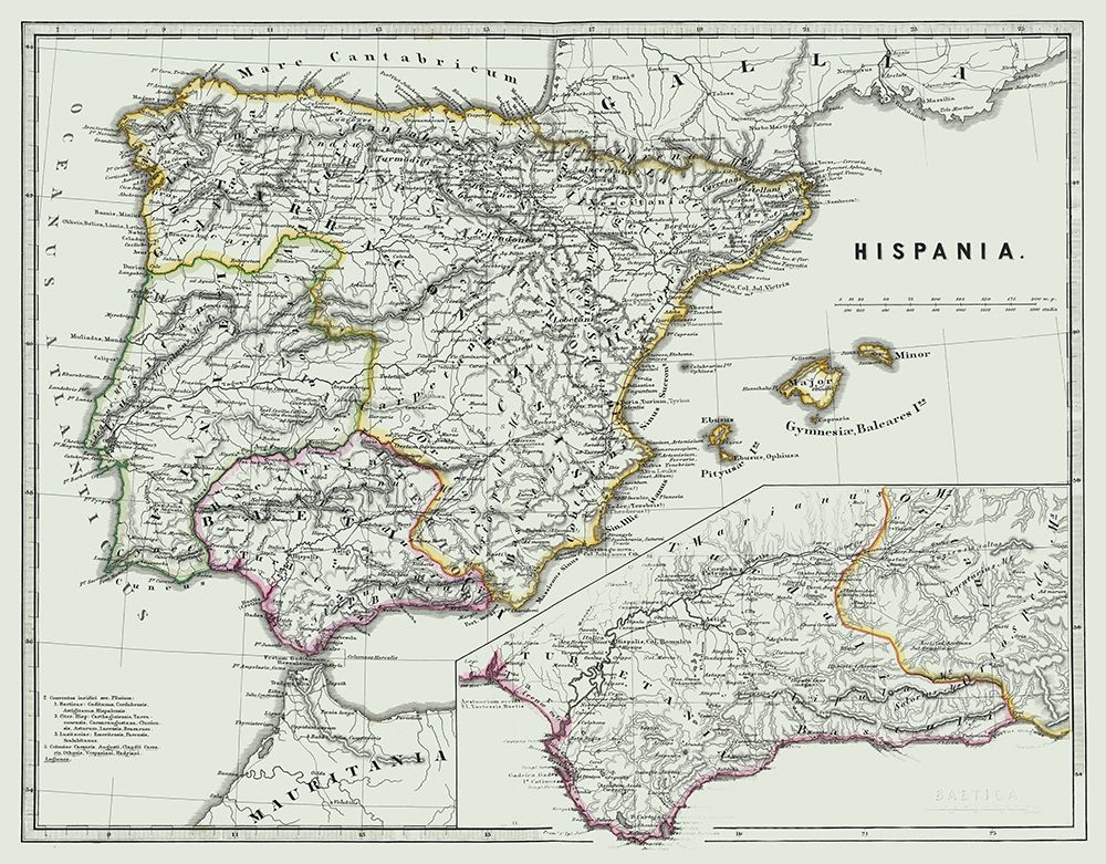 Ancient Spain - Spruner 1865