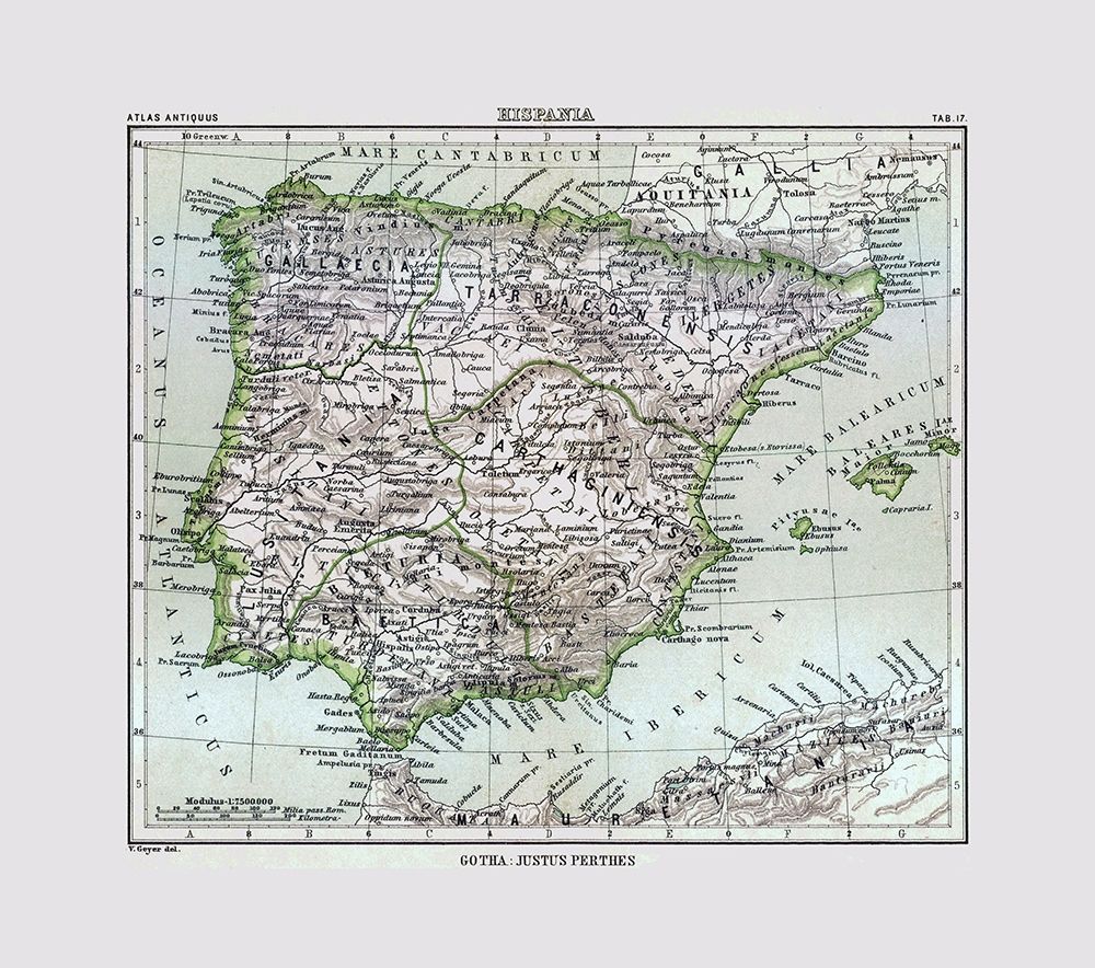 Spain - Perthes 1896