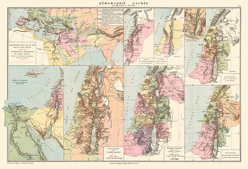 Sacred Sites Middle East - Drioux 1882
