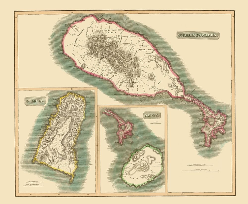 St Christophers St Lucia Nevis - Thomson 1815
